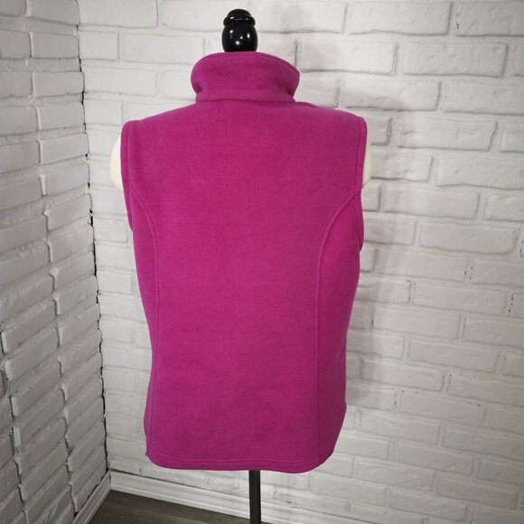 Columbia Sportswear Company Ladies Size XL Hot Pink Full Zip Fleece Vest - Picture 2 of 13